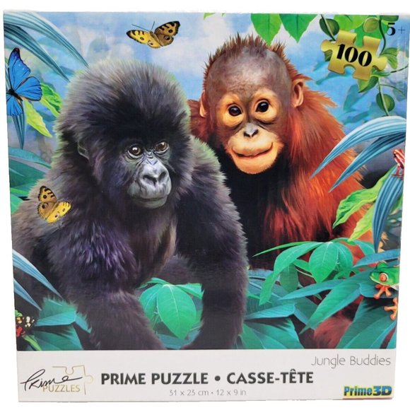 Jungle Buddies 100 Piece Puzzle - Picture 1 of 4